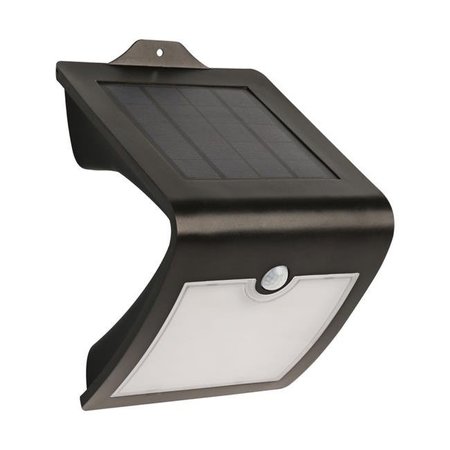 FEIT ELECTRIC Feit Electric SV6-BLK-SOL V-Shaped Integrated LED Dusk to Dawn Solar Powered Outdoor Security Light; Black SV6/BLK/SOL